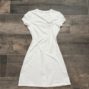 Skims Cotton Jersey Heart Mini Dress
